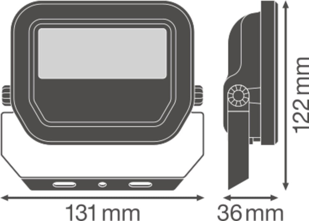LEDVANCE LED-Anbaustrahler 10W Konv 1LED Floodlight FL PFM 10 W 6500 K SYM 100 WT