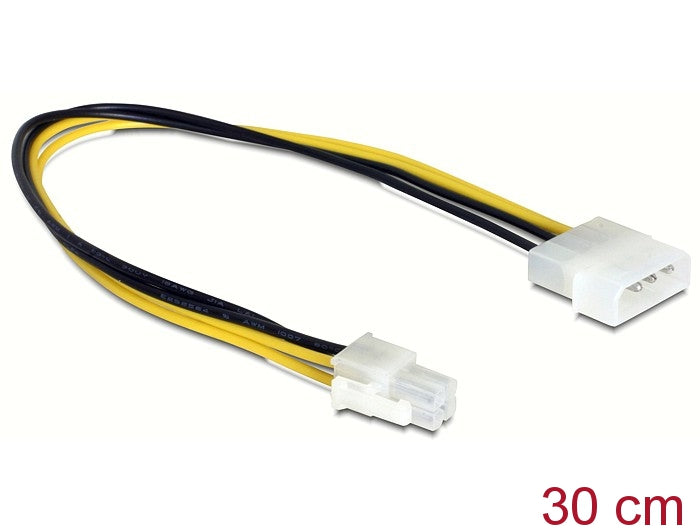Delock Kabel P4 Stecker zu Molex 4 Pin Stecker 30cm
