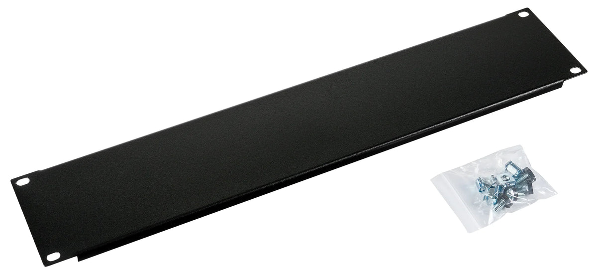 Blindplatte Stahl, 19", 2HE, RAL9005