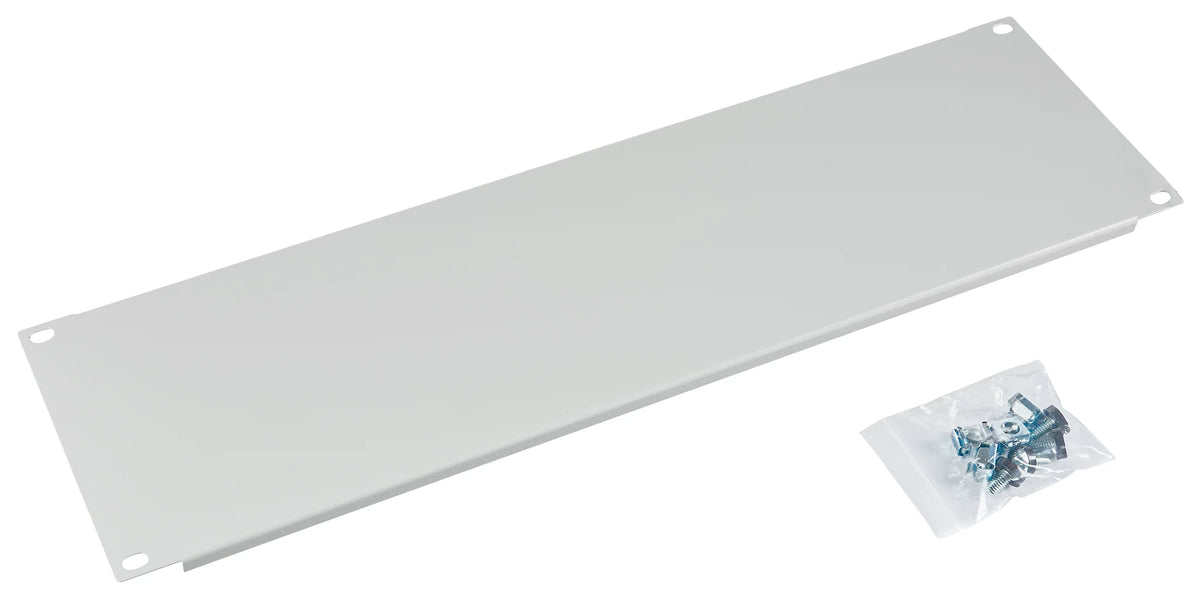 Blindplatte Stahl, 19", 3HE, RAL7035