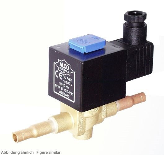 Zweiwege-Magnetventil Alco 110RB 2T2 6mm löt, NC, ohne Spule
