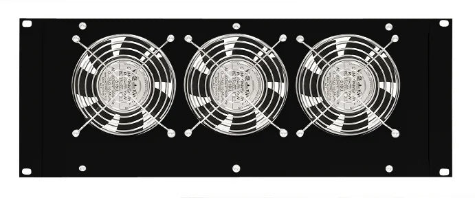 Dachlüfter mit 3 Ventilatoren u.Thermostat, 19", 4HE,RAL9005