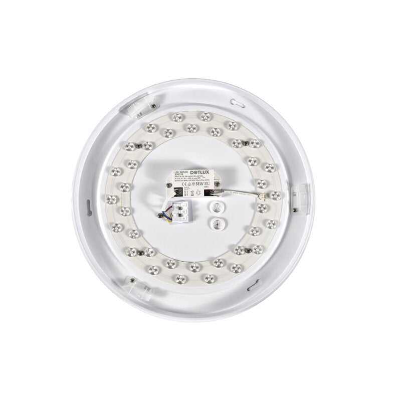 DOTLUX LED-Leuchte LUNAnoir Rauchglasoptik IP40 Ø400mm 20W 2700K