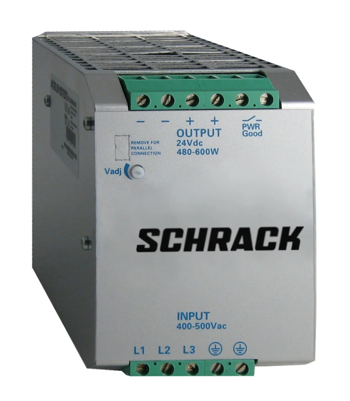 Dreiphasiges Netzgerät getaktet, 400VAC/24VDC, 22A bei 50°C