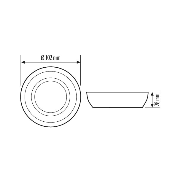 ESYLUX Abdeckrahmen ws Ersatzteil BASIC COVER 24 IP54 WH