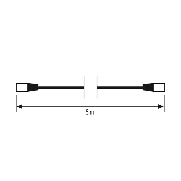 ESYLUX Patchkabel 5m gr RJ45 1:1 CABLE-SET-2 RJ45 5m x8