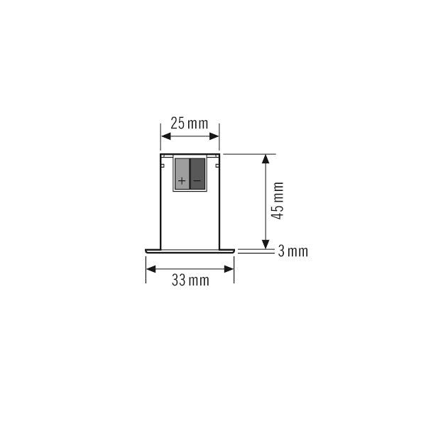 ESYLUX Helligkeitssensor KNX UP 5-2000lx FLAT MINI LS KNX 1Kan LED