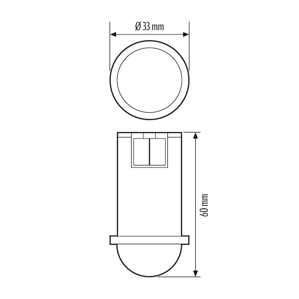 ESYLUX Bewegungsmelder sw 60mm ALVA BL 940/170 MD DALI DETECTOR AN