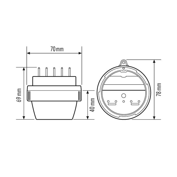 ESYLUX Bewegungsmelder ws 5p SUNJA MD 240° 24 IR 1C IP65 WH