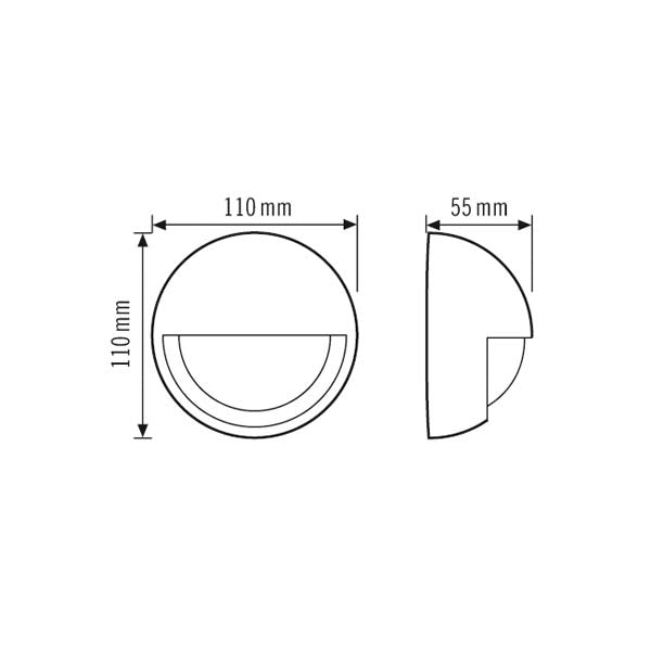 ESYLUX Bewegungsmelder 200° AP ws BWM MD-W 200i WH IP55 fernb 2300W