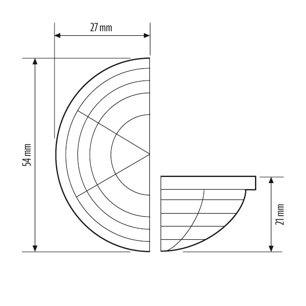 ESYLUX Linsenmaske tra Ersatzteil STANDARD LENS MASK 8