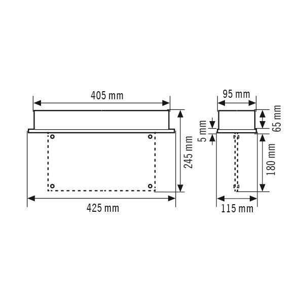 ESYLUX LED-Sicherheitsleuchte 3W EB 32m SLD EL LED 3h 32m IR SC/C RM eins/zweis