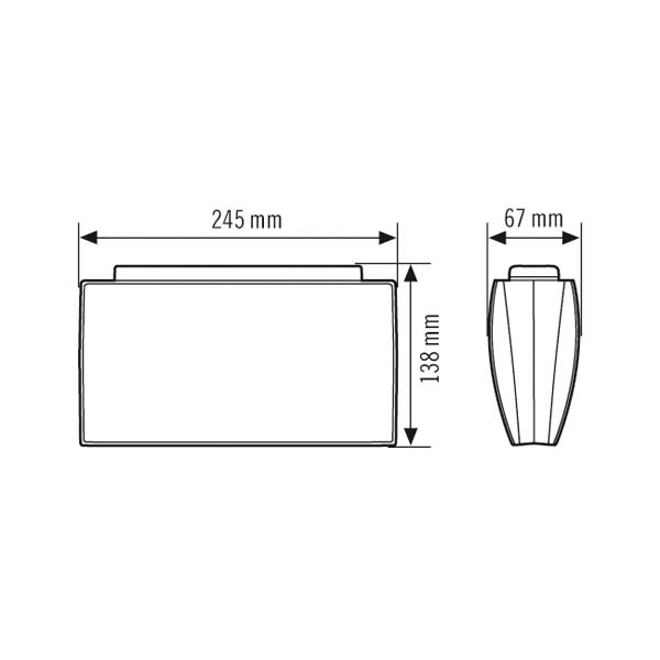ESYLUX LED-Sicherheitsleuchte 4W 4000K SLE/SLF SLE EL LED 3h/8h 23m IR SC/C SM