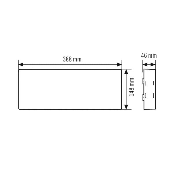 ESYLUX LED-Sicherheitsleuchte 3W 4000K ELX EL LED 3h/8h IR SC SM 245lm