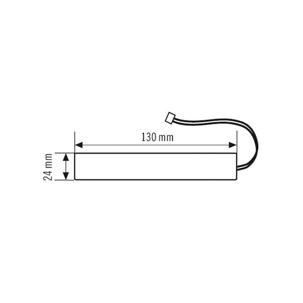 ESYLUX Akkupack 3,6V NiCad 1800mAh 3zell Zubehör ELX BATTERY NiCd 1800mAh 24x130x