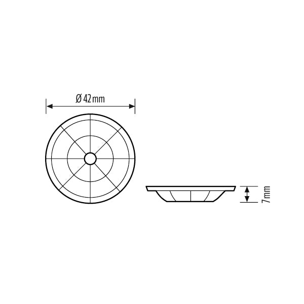 ESYLUX Linsenmaske tra Zubehör FLAT LENS MASK