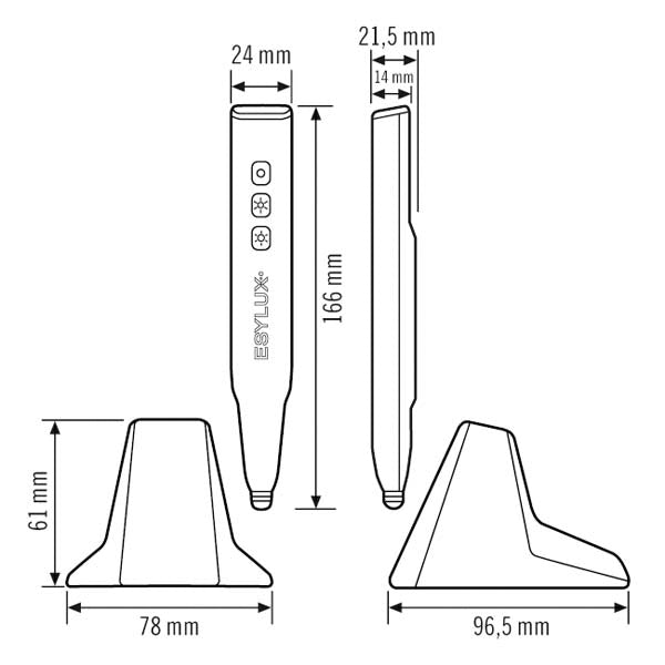 ESYLUX Handsender sw Zubehör ESY-Pen