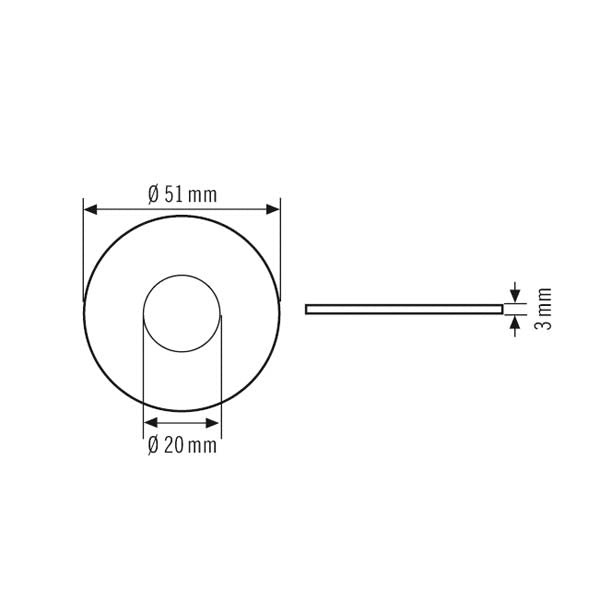 ESYLUX Adapter opal mt Zubehör Zubehör COMPACT MINI SPOTLIGHT ADAPTER 5