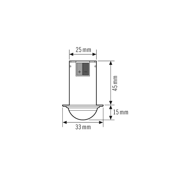 ESYLUX Präsenzmelder-Bus DALI UP v180° Compact MINI PD-C 360i/8 mini DALI 0-360