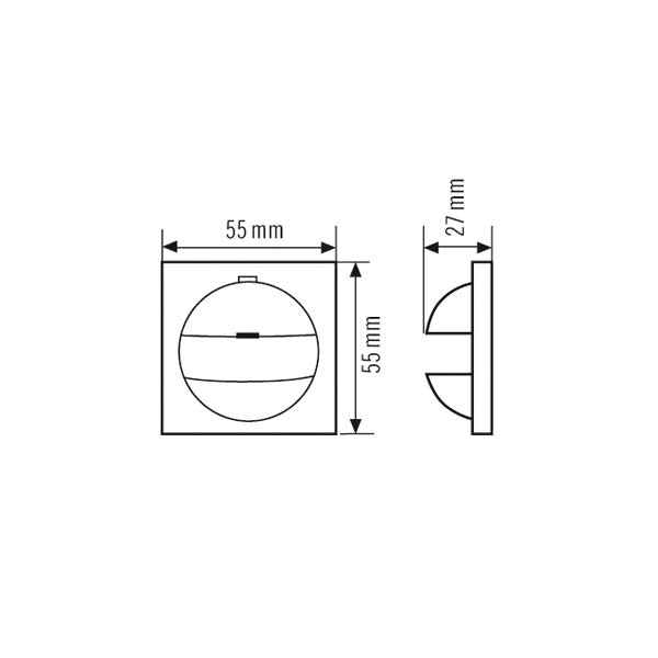 ESYLUX Abdeckung ws Zubehör Zubehör COVER SEL EXX2 IP20 WH