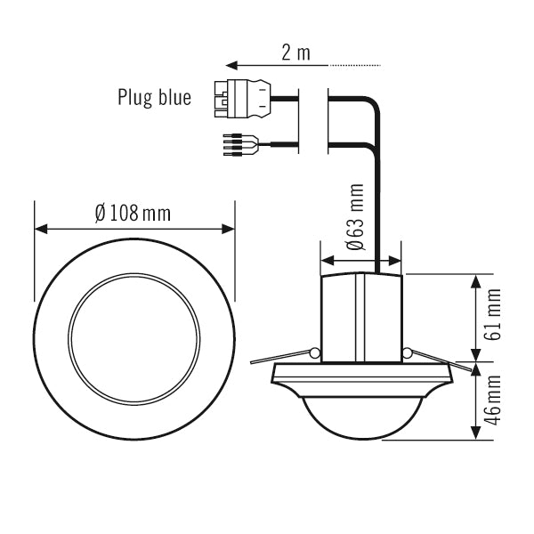 ESYLUX Präsenzmelder-Bus DALI UP ws 3m PD-C 360/24 BMS DALI-2 WINSTA CodeI v76-
