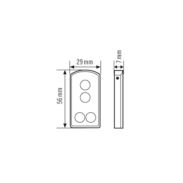 ESYLUX Handsender si Zubehör KNXs REMOTE CONTROL INTEGRATOR
