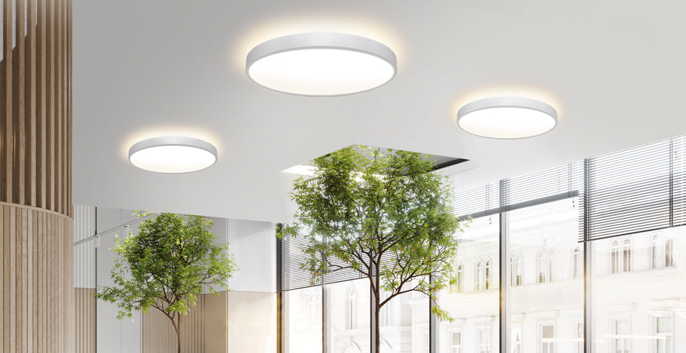 ESYLUX LED-Anbauleuchte 30W 4000K 3400lm SVENJA CL 450 DDP OP 3400 840 IP20 ws