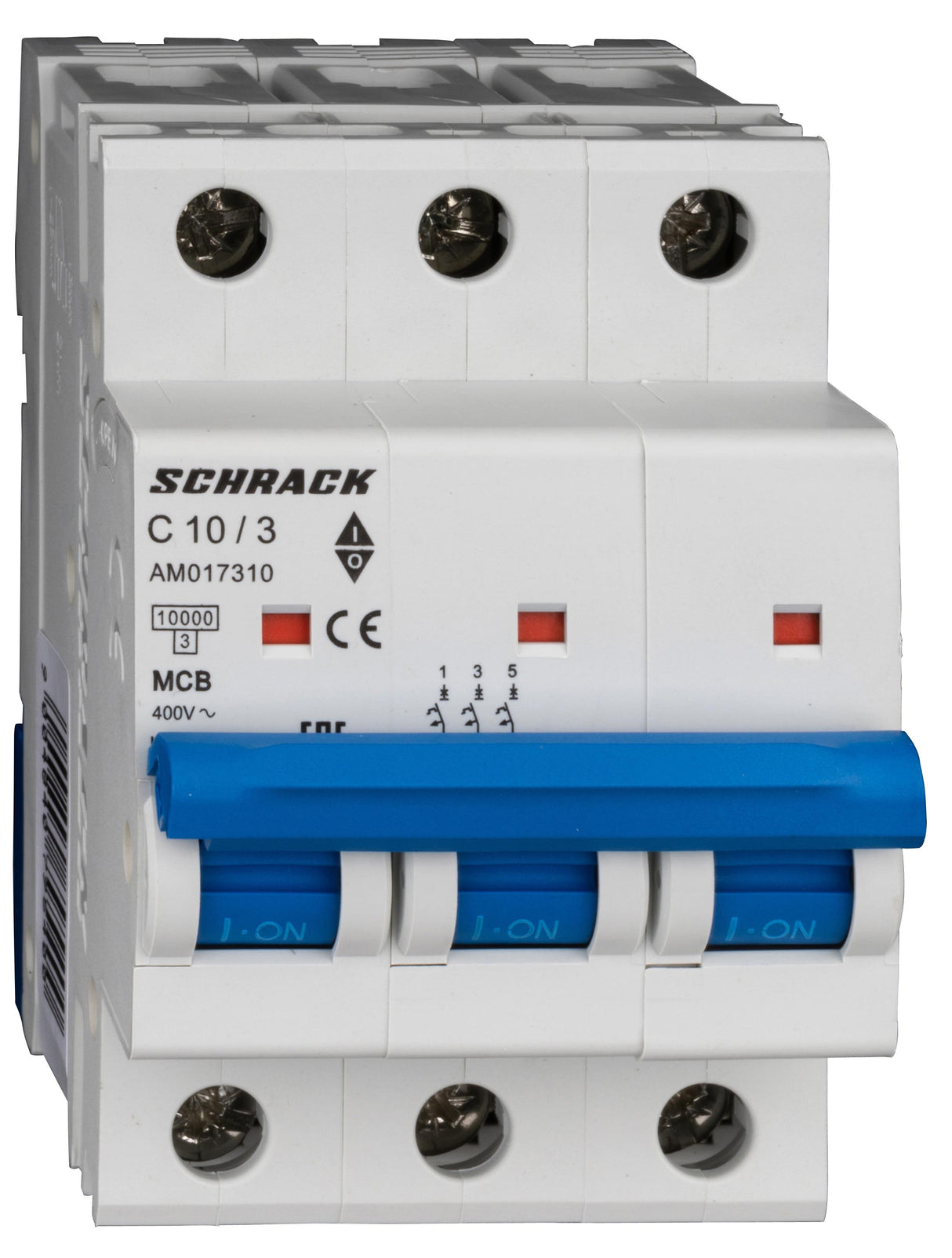Leitungsschutzschalter AMPARO 10kA, C 10A, 3-polig