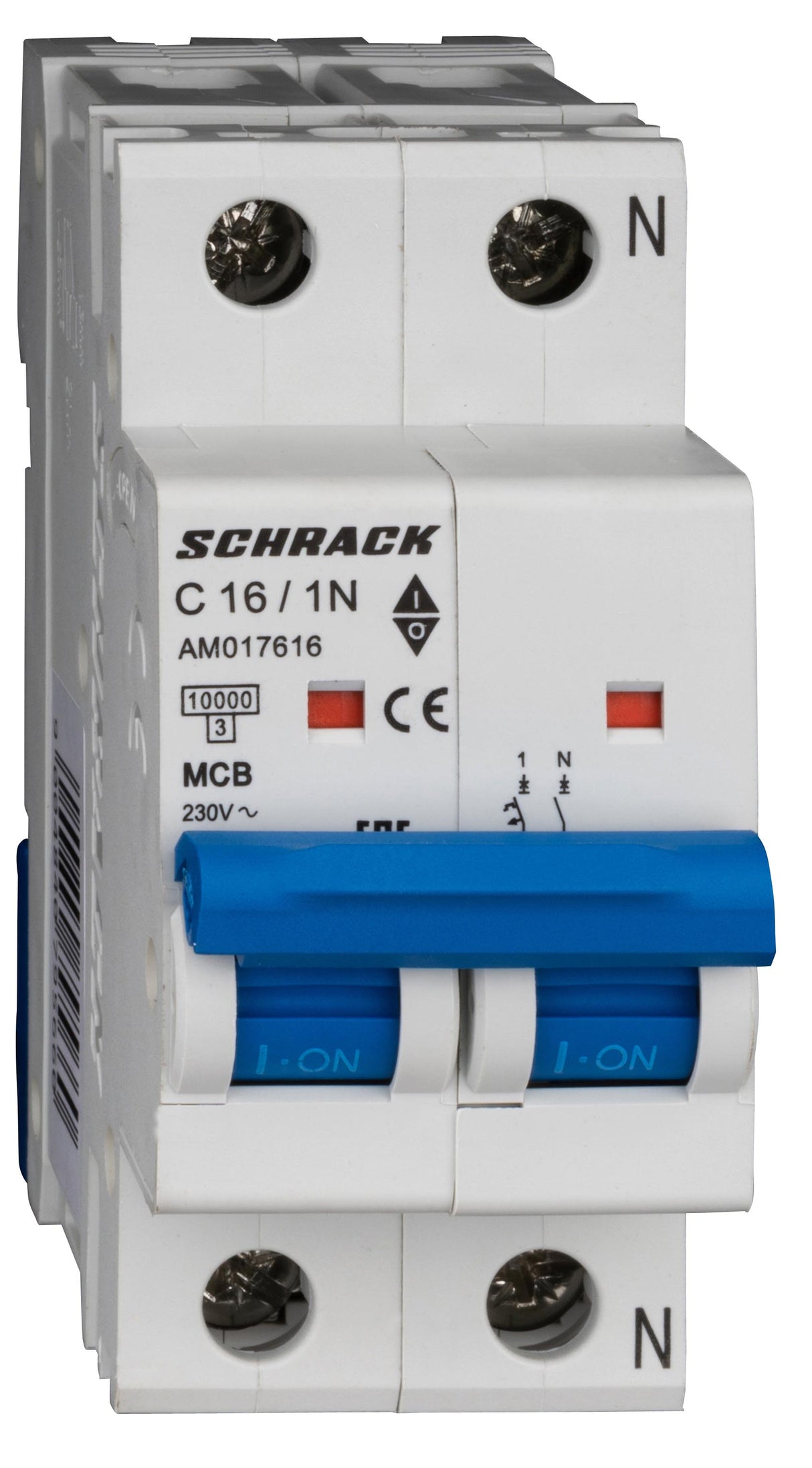Leitungsschutzschalter AMPARO 10kA, C 16A, 1+N