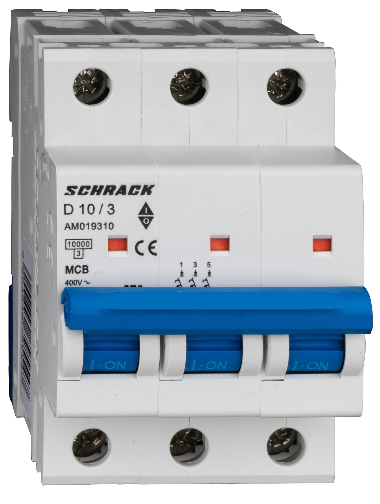 Leitungsschutzschalter AMPARO 10kA, D 10A, 3-polig