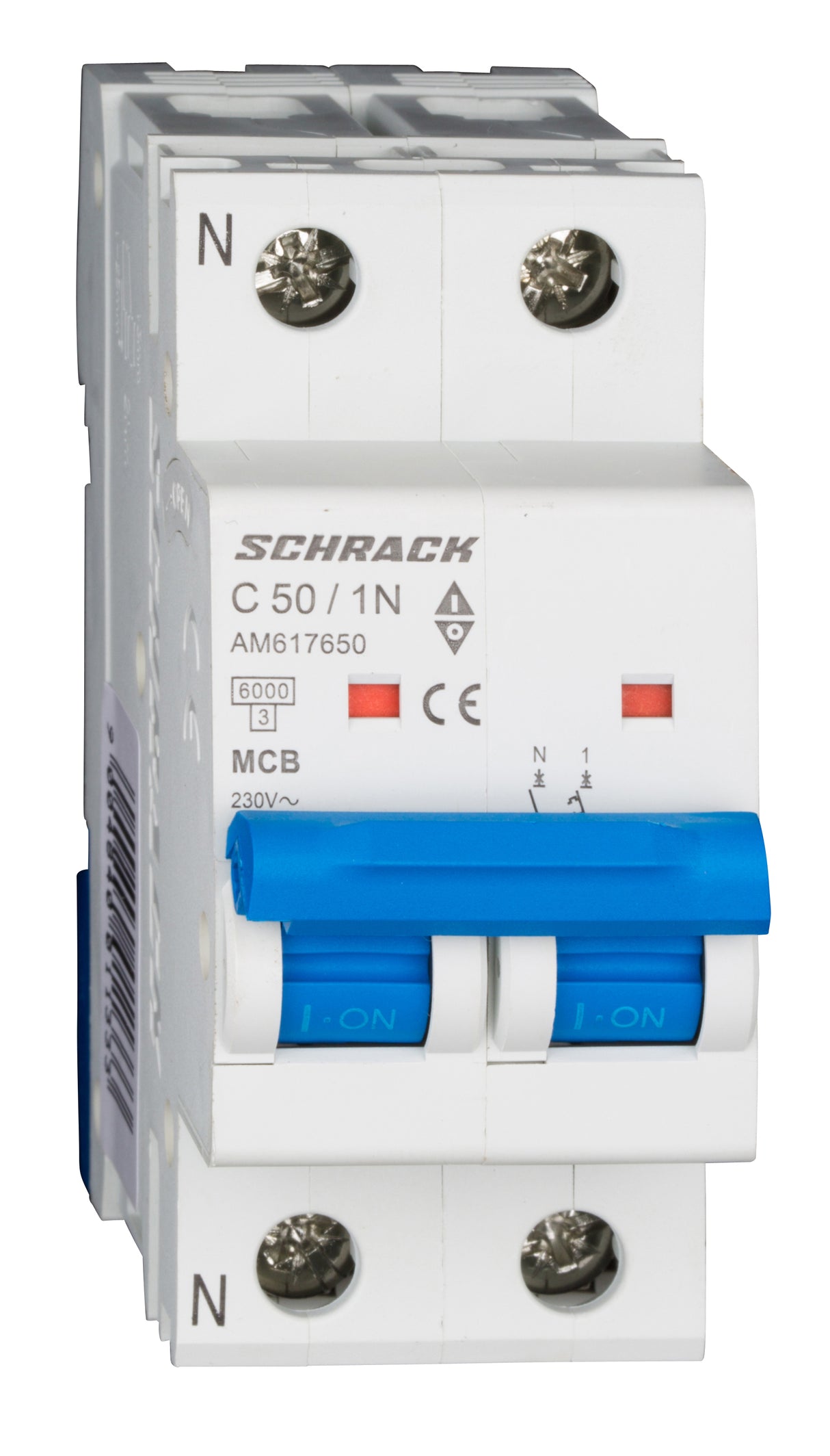 Leitungsschutzschalter AMPARO 6kA, C 50A, 1+N