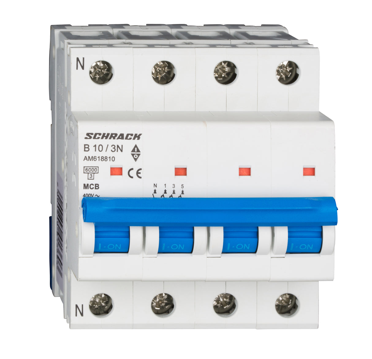 Leitungsschutzschalter AMPARO 6kA, B 10A, 3+N