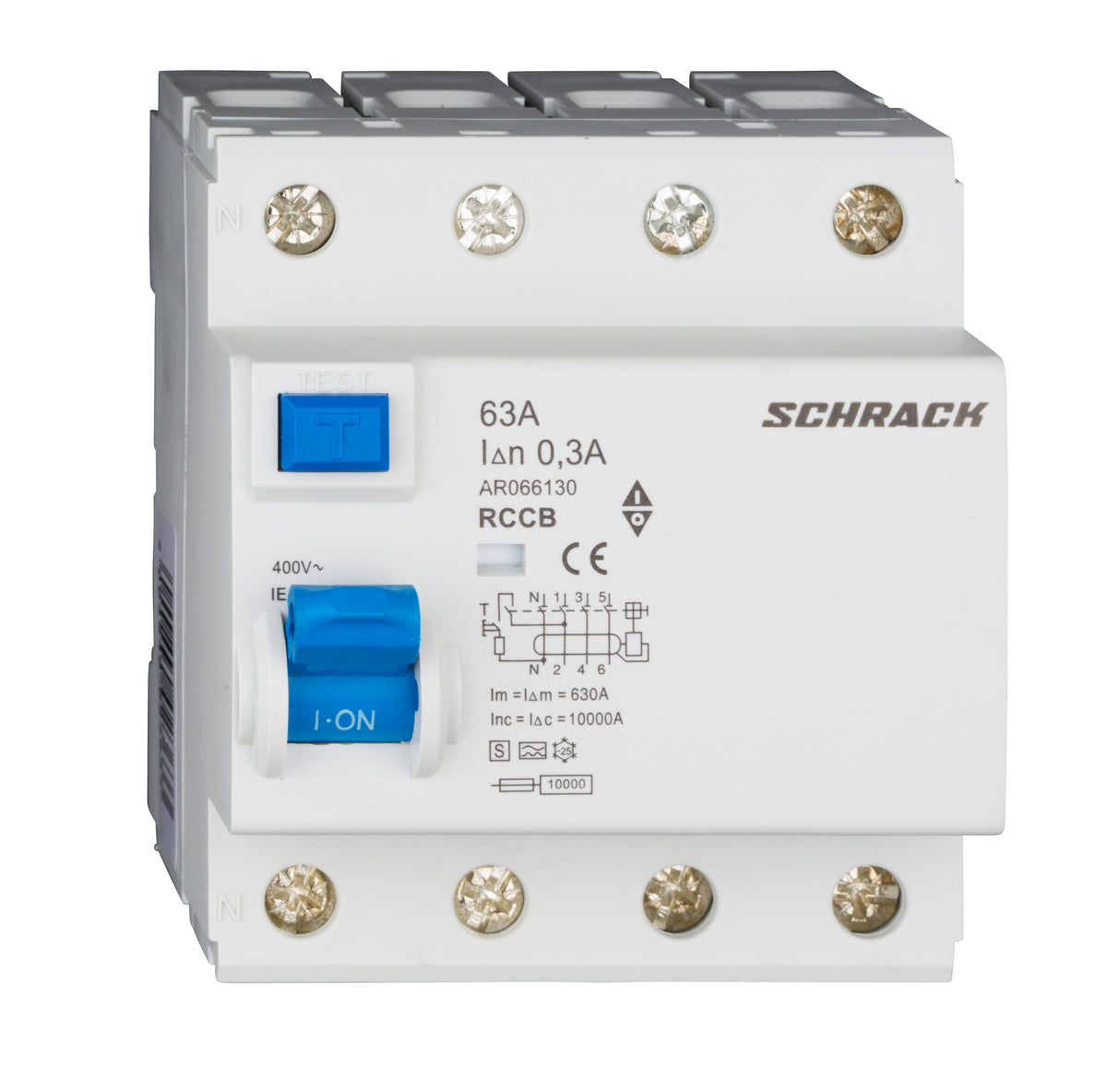 FI-Schutzschalter AMPARO 10kA,63A,4-polig, 300mA, S/A