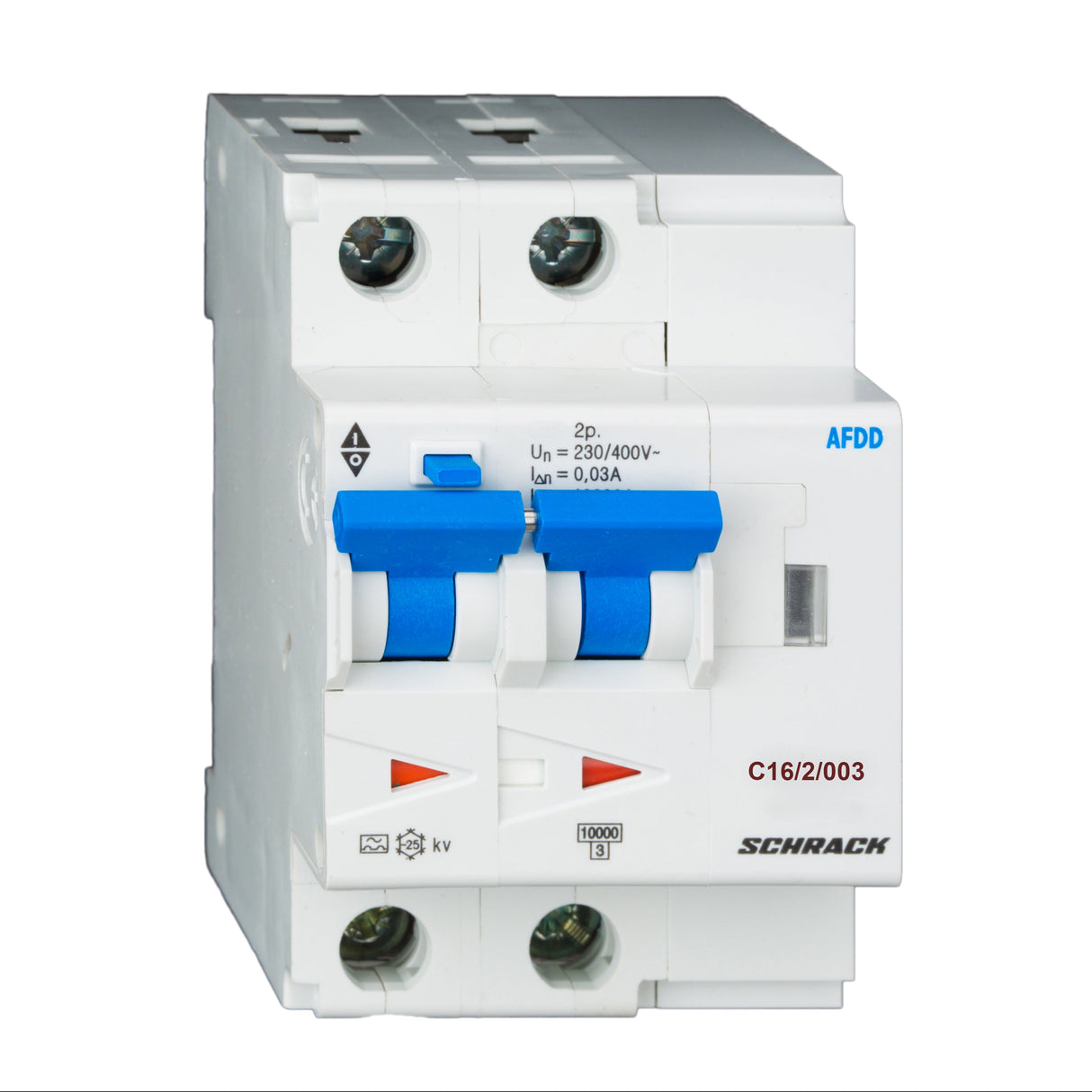 AFDD, Serie Lisa, C 16A, 2-polig, 30 mA, Typ A/kv, 10 kA