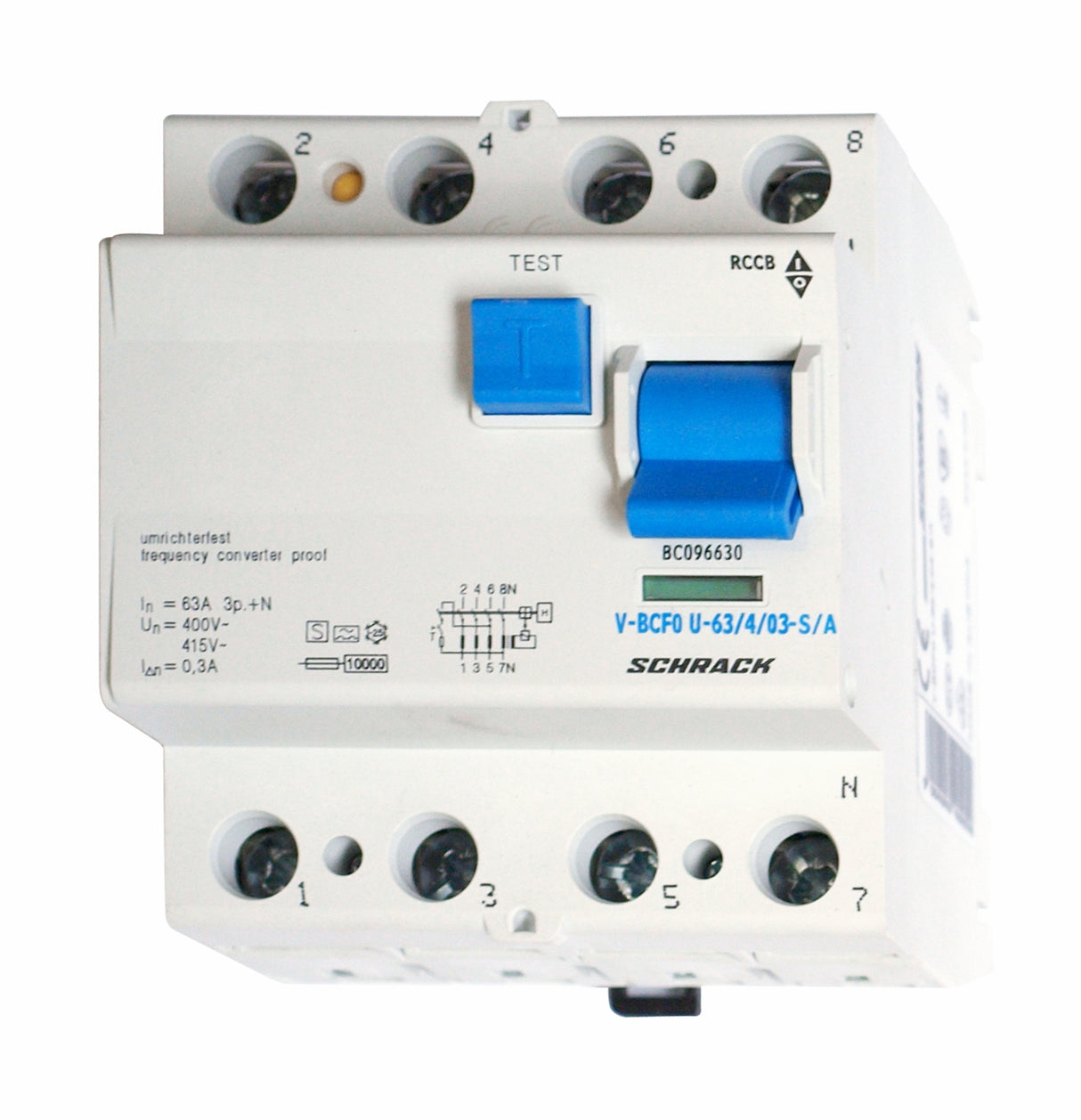 FI-Schalter, FU fest, 63A, 4-polig, 300mA, vsf., S, Typ A