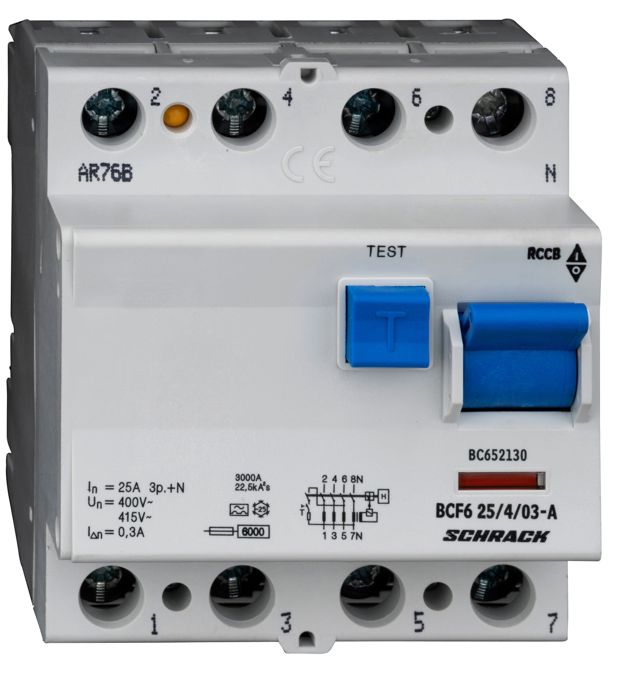 FI-Schalter 25A, 4-polig, 300mA, Typ A (Puls), 6kA