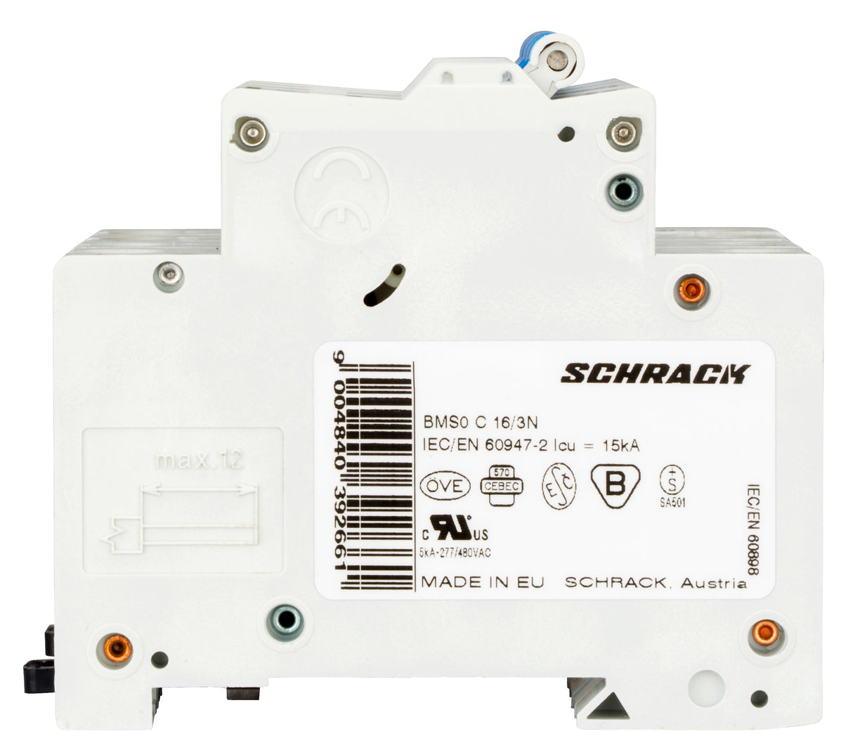 Sicherungsautomat, Kennlinie C, 16A, 3+N, 10kA