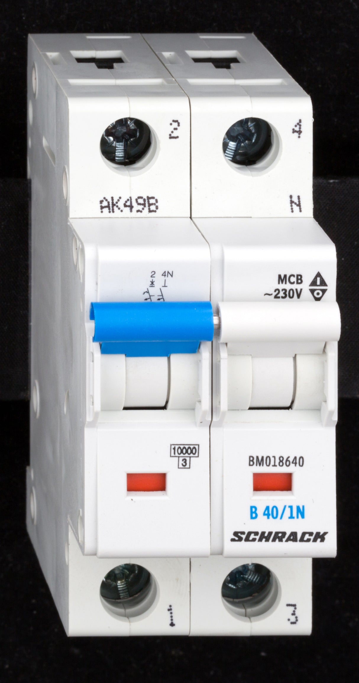 Sicherungsautomat, Kennlinie B, 40A, 1-polig+N, 10kA