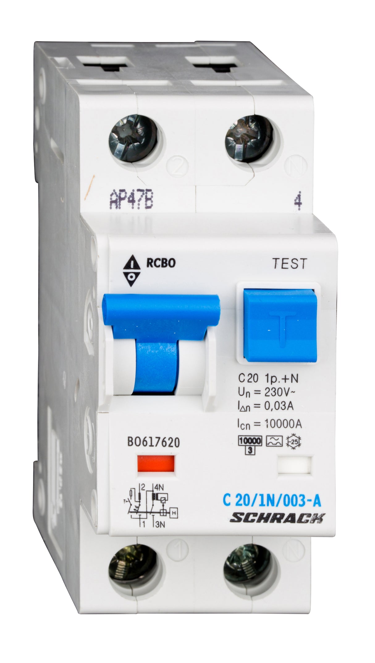 FI/LS-Schalter, Kennlinie C, 20A, 30mA, 1+N, Typ A