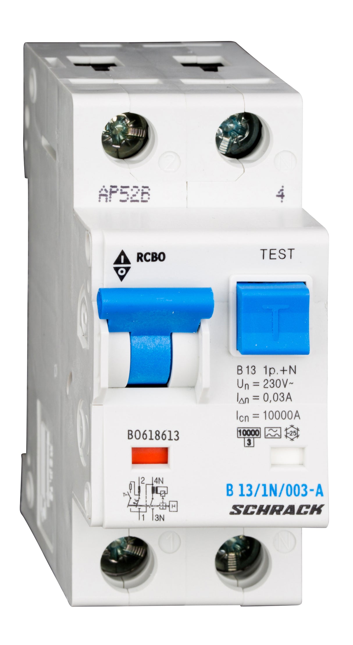FI/LS-Schalter, Kennlinie B, 13A, 30mA, 1+N, Typ A