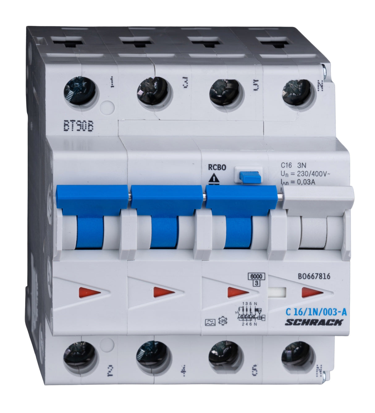 FI/LS-Schalter, Kennlinie C, 16A, 30mA, 3+N, Typ A