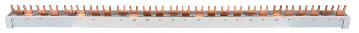 Verschienung 1xFI 4-polig, 2xLS 3+N, 7xLS 1+N, 26 TE, 10 mm²