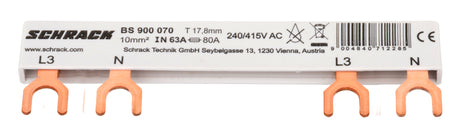 Foto: Verschienung 2-polig, L3, 1xFI 4-polig,1xLSFI 1+N,6TE,10mm²