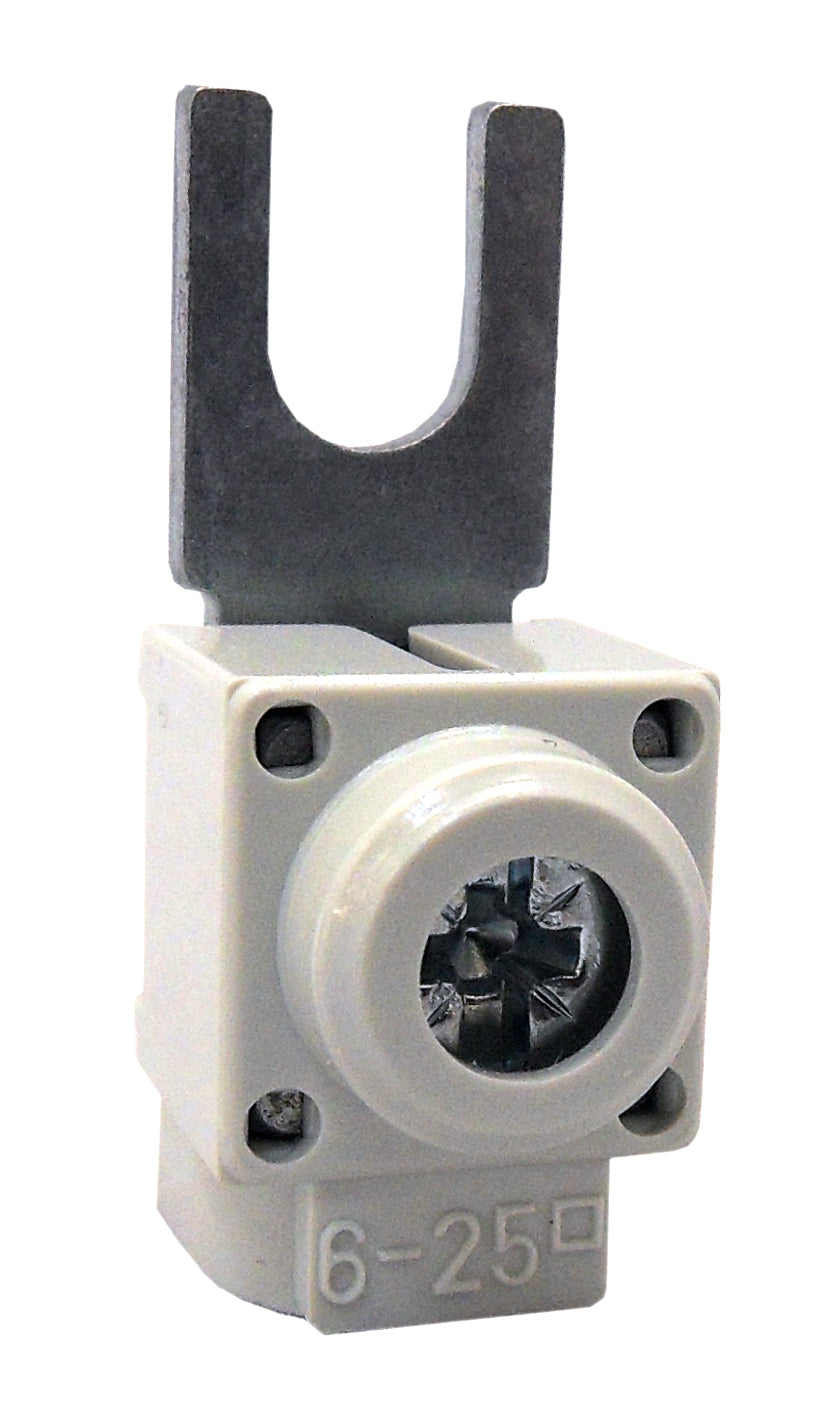 Anschlußklemme, Gabel, gerade, 6-25mm², kurz
