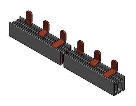 Foto: Stiftverschienung 3-polig, 35mm² TE = 30,5mm, L1/L2/L3, 1m