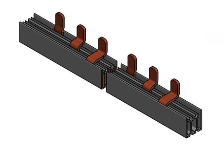 Foto: Stiftverschienung 35mm², TE=27mm, 3-polig, 1m
