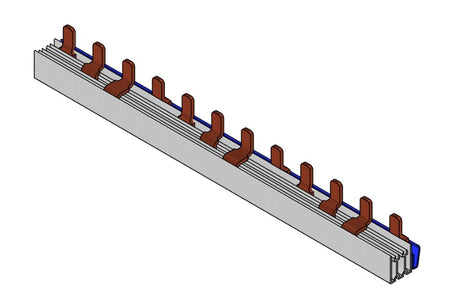 Foto: TYTAN-Stiftverschienung 35mm², 4-polig, 12TE / TE=27mm