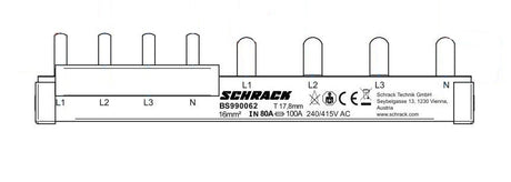 Foto: Verschienung 1xÜA und 1xD0, 4-polig, 16mm²