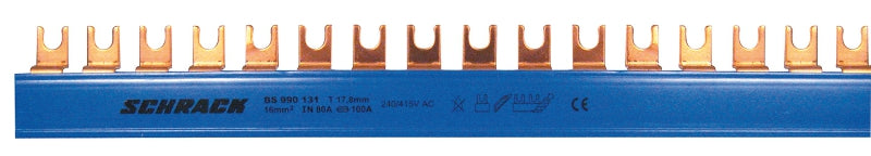 Foto: Gabel-Einzelverschienung U-4-N 16mm², 1m