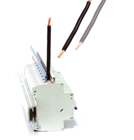 Foto: Flexibler Anschlußdraht, schwarz 10mm², 100mm lang